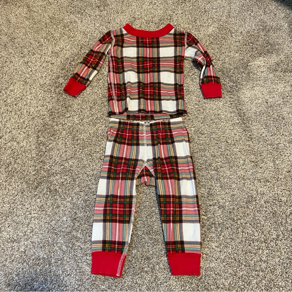 Hanna Andersson Red Plaid Kids Pajamas 2T, Christmas pajamas